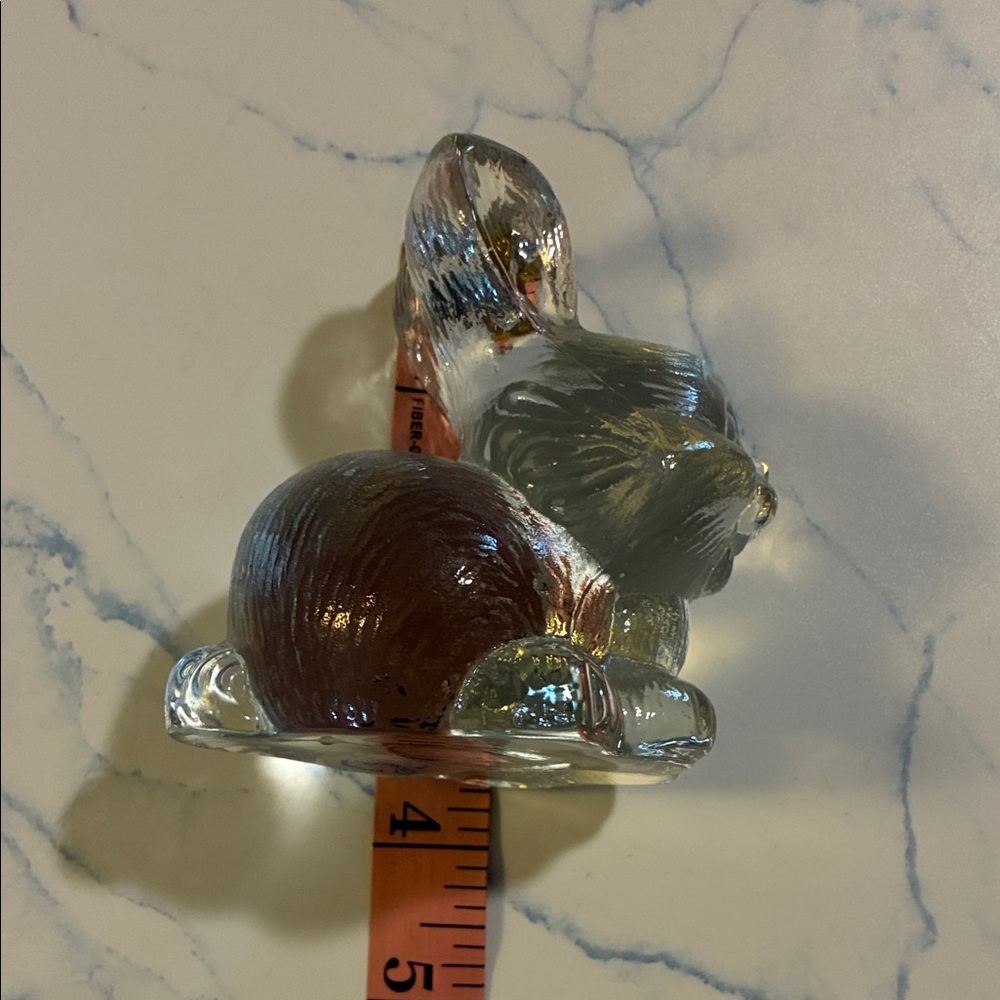 Goebel Clear Glass Rabbit Figurine - Picture 7 of 7